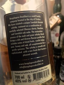 Bergslagens Swedish Blended Whisky (2023) 40%