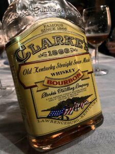 Clarke's Bourbon Whiskey 1866 Old Kentucky Straight Sour Mash 40%