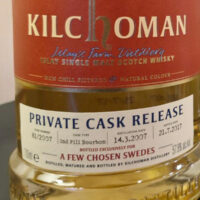 Kilchoman Private Cask Release ”A Few Chosen Swedes Exclusive” 10 yo 57,8%