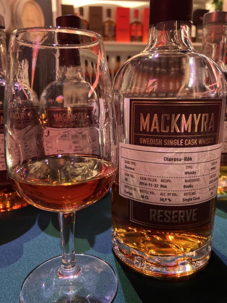 Mackmyra Reserve Oloroso-Rök (Bodås, cask# 39950, 2016-2022, 29 fl.) 50,9%