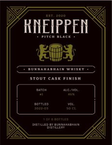 Kneippen ”Pitch Black” Bunnahabhain Stout Cask Finish 46%